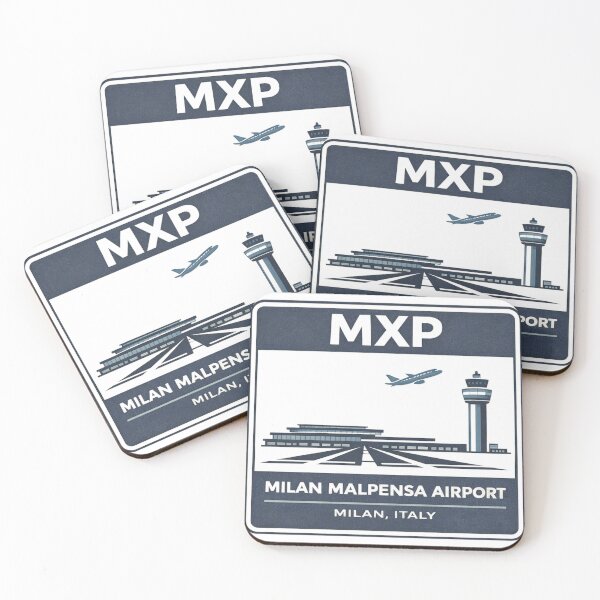 Artikelvorschau, MXP Milan Malpensa Airport Sticker Magnet Italy Aviation Design entworfen und verkauft von CLOUTKULT.
