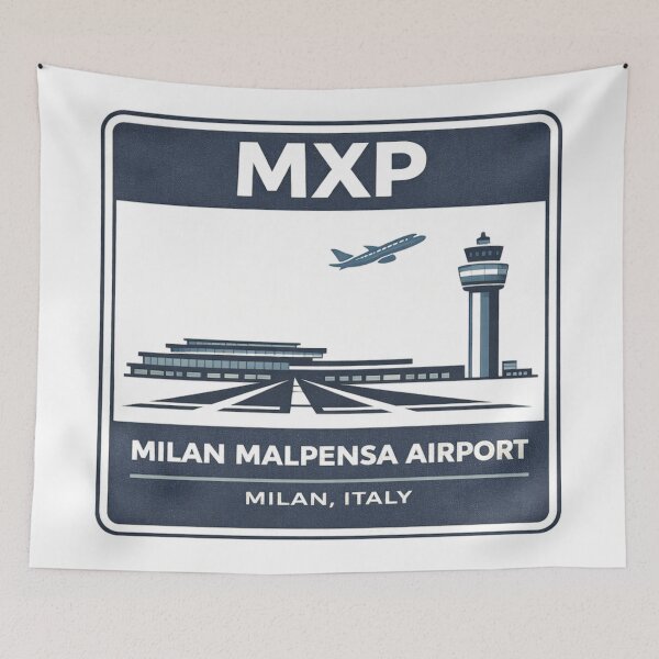 Item preview, MXP Milan Malpensa Airport Sticker Magnet Italy Aviation Design designed and sold by CLOUTKULT.
