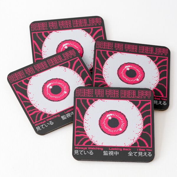 Item preview, Back to the Reality Pixel Red Eye designed and sold by MadeTearfully.