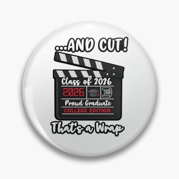Item preview, And Cut! Class of 2026 College Graduation Film Slate Design designed and sold by jglobal360.