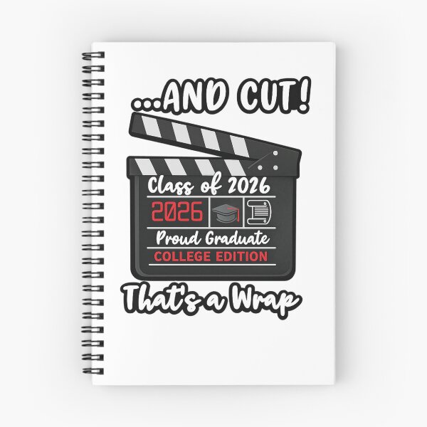 Item preview, And Cut! Class of 2026 College Graduation Film Slate Design designed and sold by jglobal360.