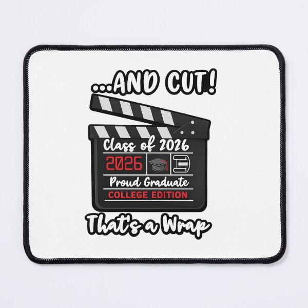 Item preview, And Cut! Class of 2026 College Graduation Film Slate Design designed and sold by jglobal360.