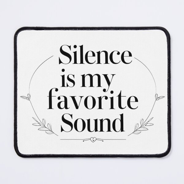 Item preview, Silence Is My Favorite Sound – Aesthetic Introvert Tee designed and sold by ElsterCreative.