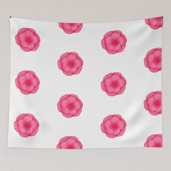 Item preview, wild pink rose flower  designed and sold by Feral Lines Studio .