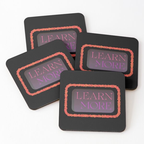 Item preview, ​Elegant Pink "Learn More" Call-to-Action Button with Floral Border designed and sold by Creatby7030.
