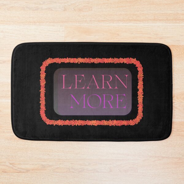 Item preview, ​Elegant Pink "Learn More" Call-to-Action Button with Floral Border designed and sold by Creatby7030.
