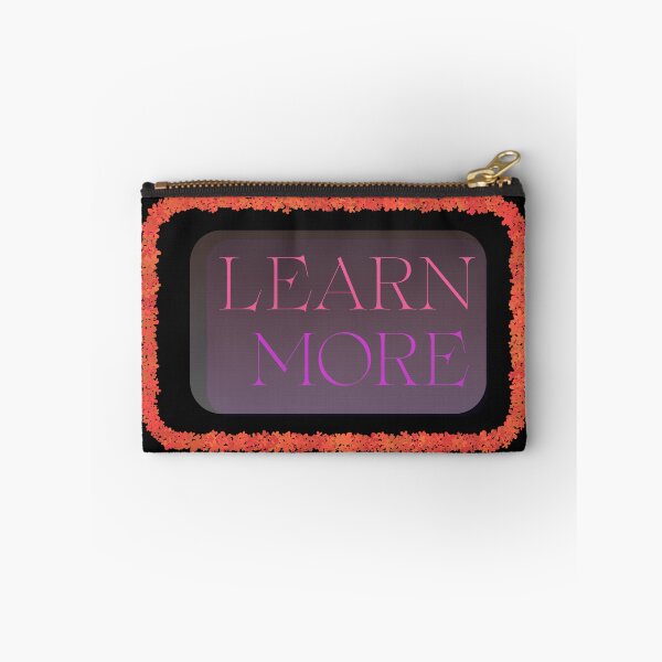 Item preview, ​Elegant Pink "Learn More" Call-to-Action Button with Floral Border designed and sold by Creatby7030.