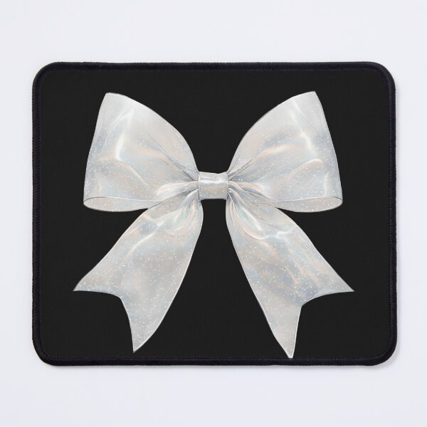 Item preview, Silver shimmer bow designed and sold by lucyinspace.