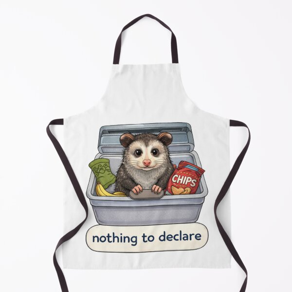 Item preview, Nothing to declare – Funny Possum | Airport Meme | Life Hack designed and sold by Coral Surprise Studio | Playful & Dreamy Designs.