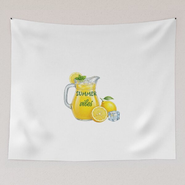 Item preview, ​Refreshing Lemonade Pitcher Illustration - "Summer Vibes" designed and sold by Creatby7030.