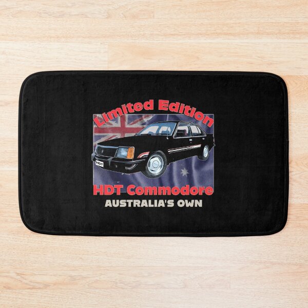 Item preview, HDT Commodore Black Limited Edition Australian Classic Car Artwork Holden Commodore HDT Aussie Muscle Car Illustration Vintage Australian Cars Flag Background Car Lover Gift Fathers Day Christmas Gift designed and sold by Michael van der Hoorn.