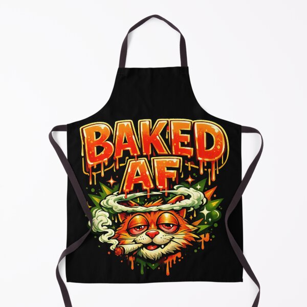 Item preview, Baked AF Funny Stoner Cat Meme T-Shirt | 420 Weed Humor   designed and sold by WAUZ.