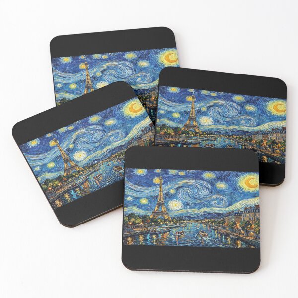 Item preview, Starry Night Paris: Eiffel Tower Impressionism designed and sold by Wild Hare.