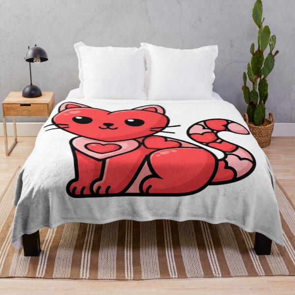 Item preview, adorable cat valentine retro heart illustration designed and sold by ArtDesignTp.