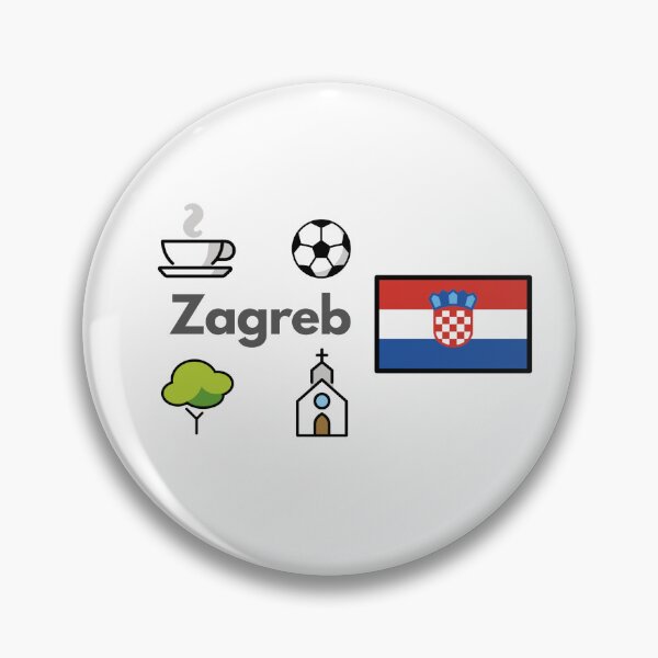 Item preview, Zagreb Croatia Travel – Coffee, Culture & City Life Emoji Design designed and sold by iccdesignsshop.