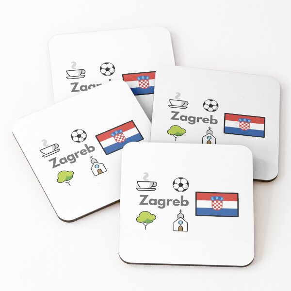 Artikelvorschau, Zagreb Croatia Travel – Coffee, Culture & City Life Emoji Design entworfen und verkauft von iccdesignsshop.