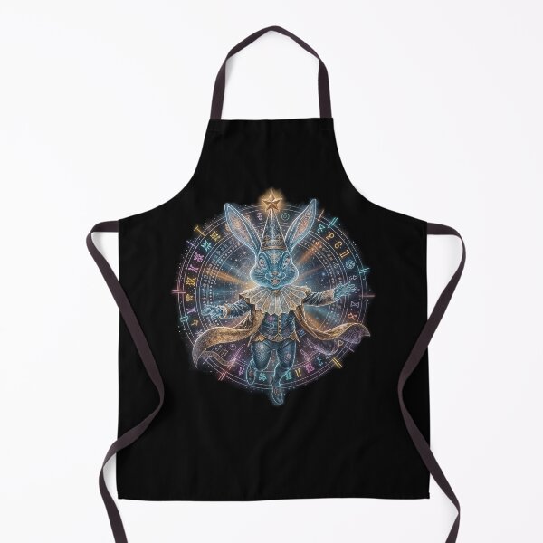 Item preview, Surreal sky rabbit in the glow of magical constellations and signs designed and sold by KunstGeist.