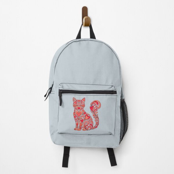 Item preview, cat lover valentine heart retro feline design designed and sold by ArtDesignTp.