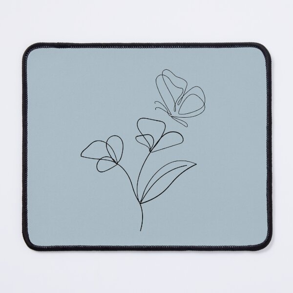 Item preview, Minimalist Butterfly & Flower: Fine Line Botanical Art designed and sold by NoraStudioArt.