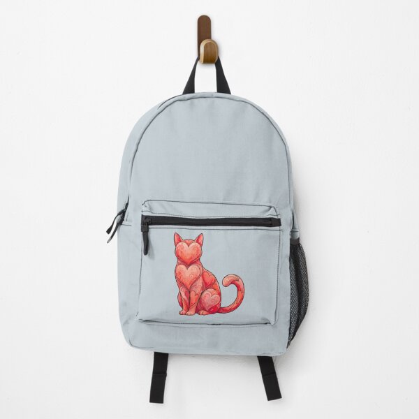 Item preview, retro cat valentine heart design for cat lovers designed and sold by ArtDesignTp.