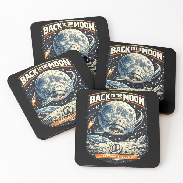 Item preview, Back to the Moon Retro Space Design designed and sold by rocknrollstyles.