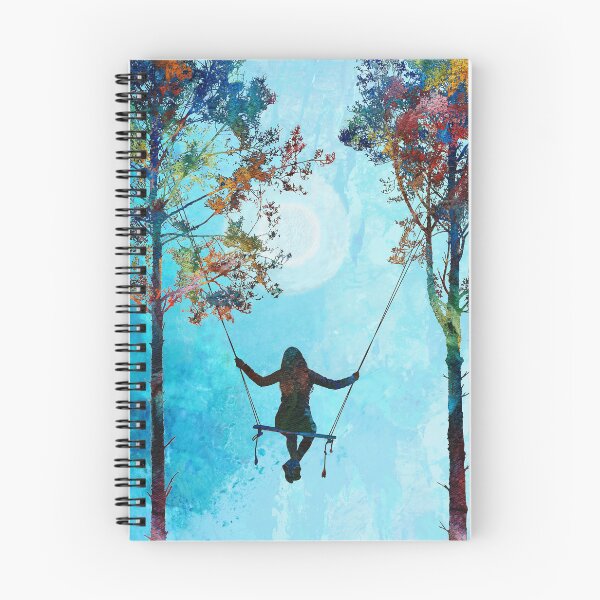Item preview, Freedom Inspirational Colorful Landscape Moon Art For Women designed and sold by Sharon Cummings Art.