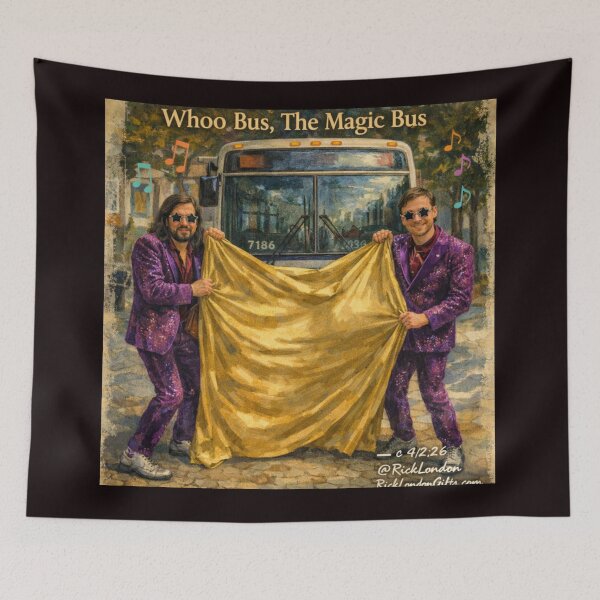 Item preview, Retro Illusion Bus – Comedy Magic Art designed and sold by Rick London Gifts.