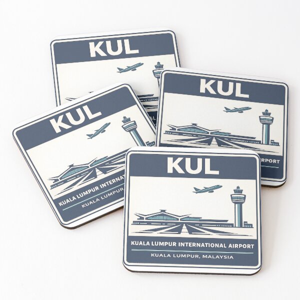 Item preview, KUL Kuala Lumpur Airport Sticker Magnet Malaysia Aviation Design designed and sold by CLOUTKULT.