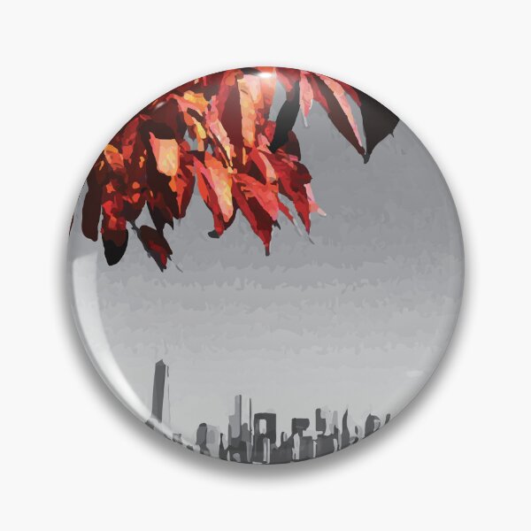 Item preview, Hojas Otoñales Frente a Skyline Urbano designed and sold by Arturo Daniel Garcia Palomo.
