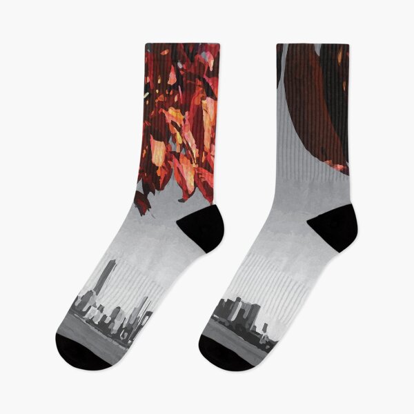 Item preview, Hojas Otoñales Frente a Skyline Urbano designed and sold by Arturo Daniel Garcia Palomo.