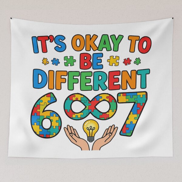 Item preview, cute autism kid meme hand okay to differ art designed and sold by ArtDesignTp.