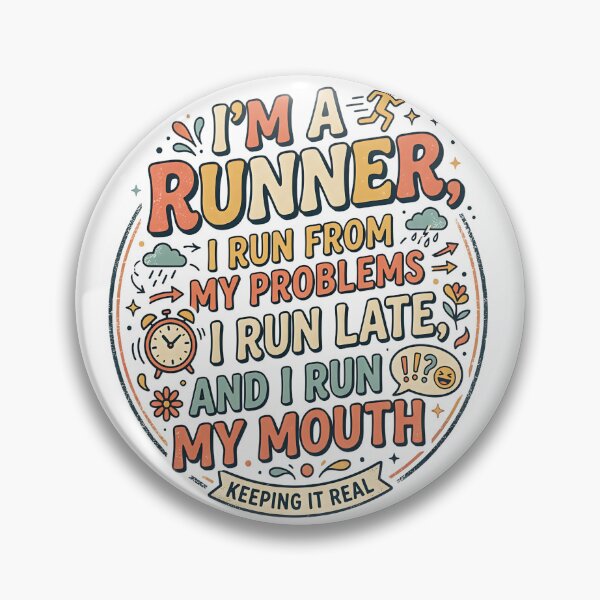 Item preview, Funny Runner Quote Retro Typography Design designed and sold by Woodlawn Designs LLC.