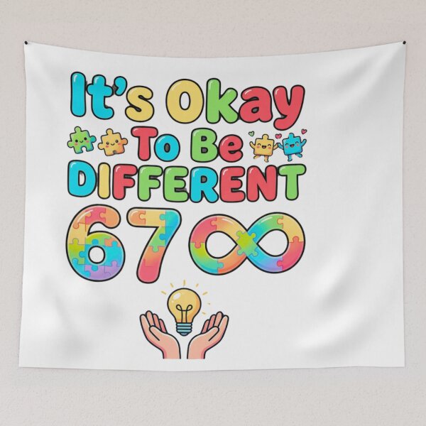 Item preview, be different autism kid awareness hand design designed and sold by ArtDesignTp.