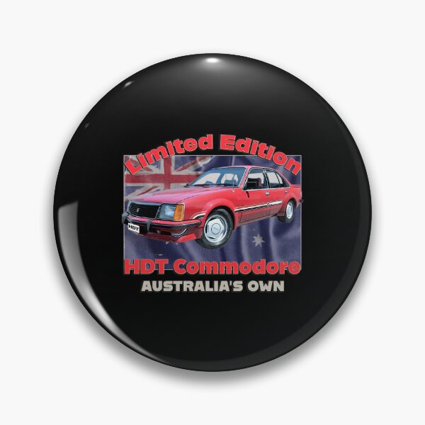 Item preview, HDT Commodore Red Limited Edition Australian Classic Car Artwork Holden Commodore HDT Aussie Muscle Car Illustration Vintage Australian Cars Flag Background Car Lover Gift Fathers Day Christmas Gift designed and sold by Michael van der Hoorn.