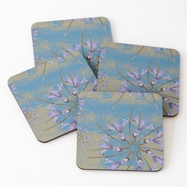 Item preview, First Spring Flower Radials on Blue & Taupe Barn Tin designed and sold by Digitalmyth's Designs.