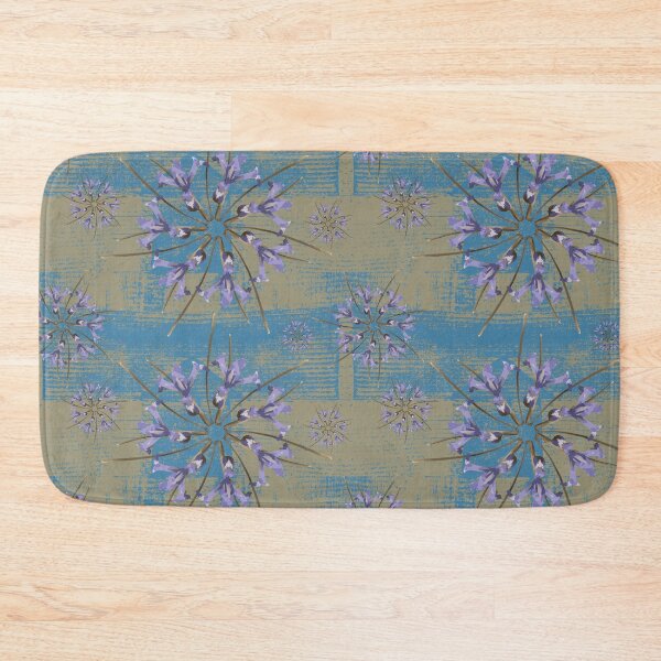 Item preview, First Spring Flower Radials on Blue & Taupe Barn Tin designed and sold by Digitalmyth's Designs.