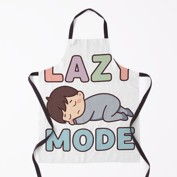 Item preview, Lazy Mode Sticker – Funny Relax Mood Aesthetic Design designed and sold by InkPatchify.