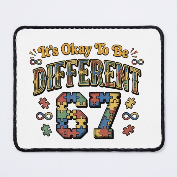 Item preview, its okay to be unique autism hand meme design designed and sold by ArtDesignTp.