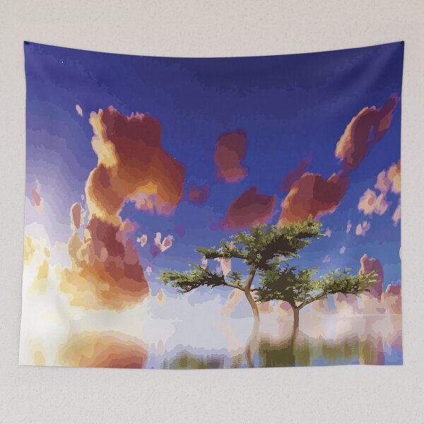 Item preview, Vibrant Sunset Landscape With Reflective Water designed and sold by Arturo Daniel Garcia Palomo.