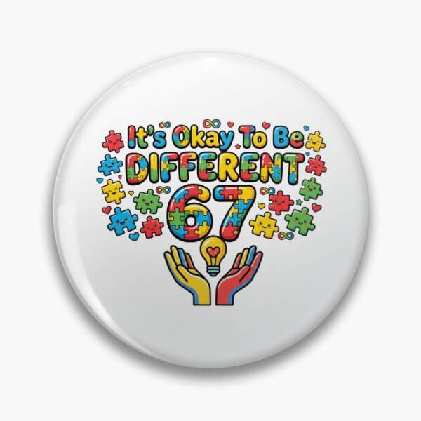 Item preview, okay to be different autism awareness kid art designed and sold by ArtDesignTp.