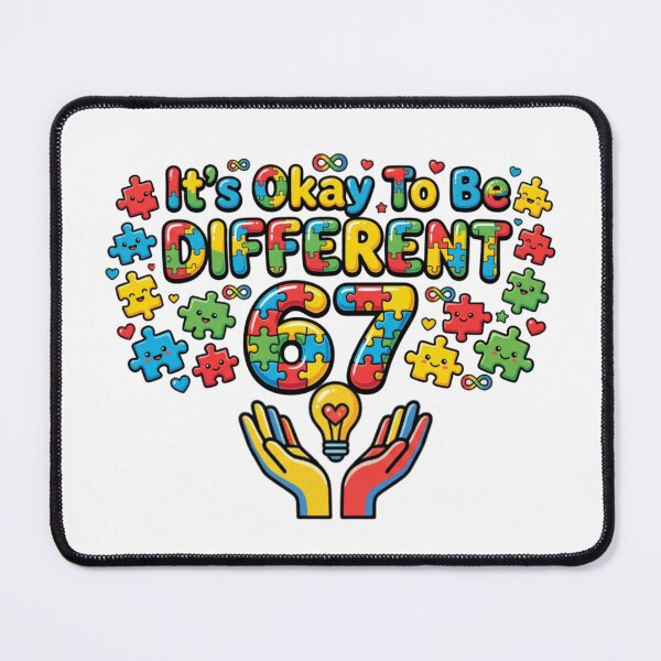 Item preview, okay to be different autism awareness kid art designed and sold by ArtDesignTp.
