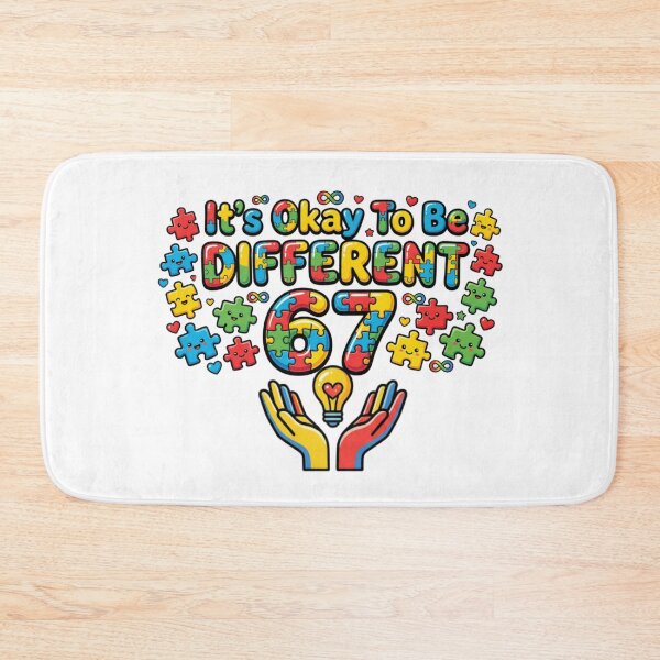 Item preview, okay to be different autism awareness kid art designed and sold by ArtDesignTp.