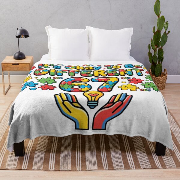 Item preview, okay to be different autism awareness kid art designed and sold by ArtDesignTp.