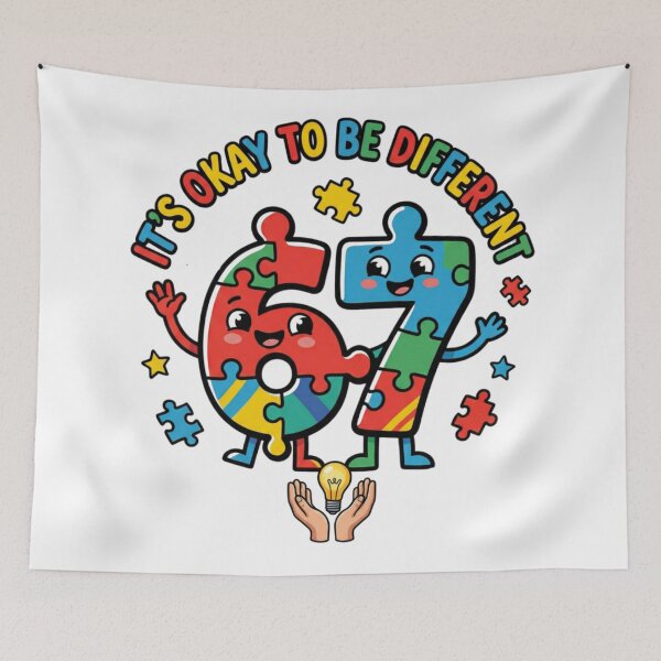 Item preview, autism kid hand meme different is okay design designed and sold by ArtDesignTp.