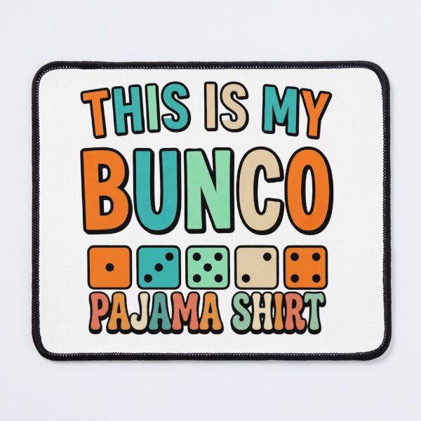 Item preview, pajama bunco mom family dice night retro art designed and sold by ArtDesignTp.
