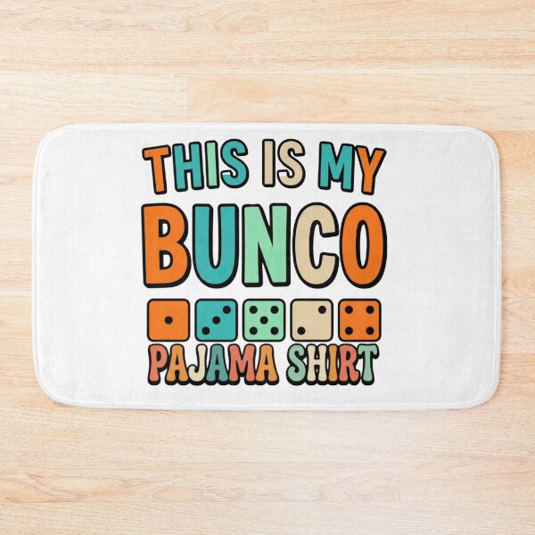 Item preview, pajama bunco mom family dice night retro art designed and sold by ArtDesignTp.