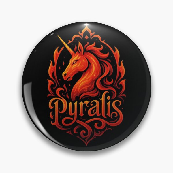 Item preview,  Pyralis The Fire Unicorn, Fantasy Unicorn Design, Flame Unicorn Art, Mythical Creature, Magical Fire Unicorn Design designed and sold by Typologystudios.