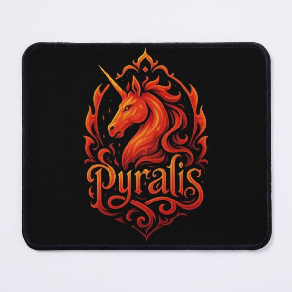 Item preview,  Pyralis The Fire Unicorn, Fantasy Unicorn Design, Flame Unicorn Art, Mythical Creature, Magical Fire Unicorn Design designed and sold by Typologystudios.