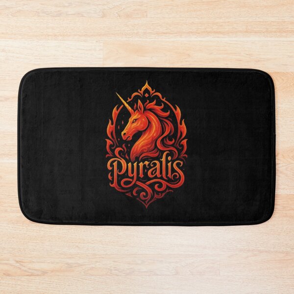 Item preview,  Pyralis The Fire Unicorn, Fantasy Unicorn Design, Flame Unicorn Art, Mythical Creature, Magical Fire Unicorn Design designed and sold by Typologystudios.