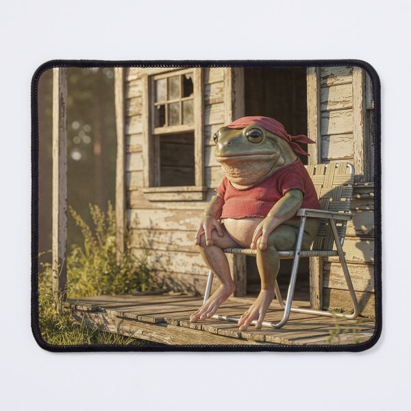 Item preview, Mexican Dumpy Frog Relaxes on His Porch designed and sold by Tridentulus.